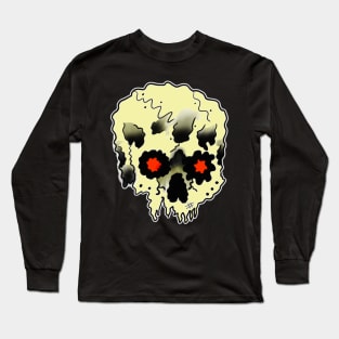 Wobbly skull Long Sleeve T-Shirt